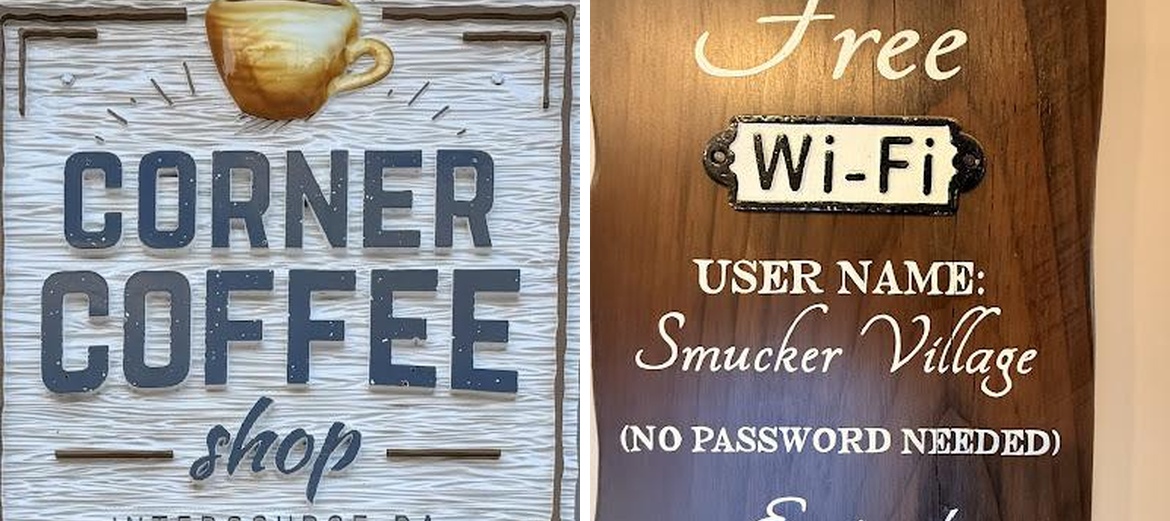 Corner Coffee Shop Menu