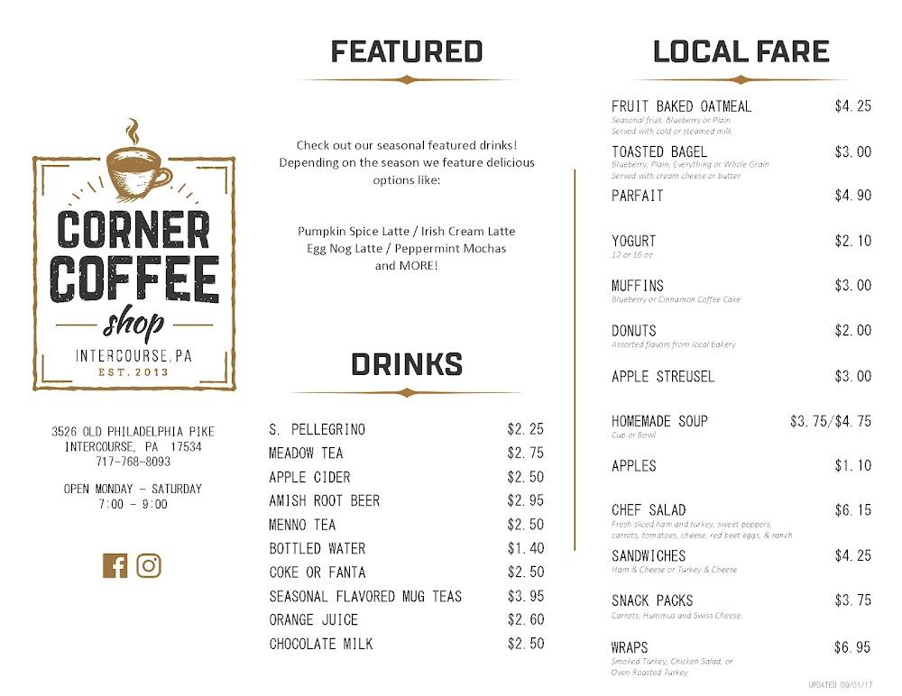 Corner Coffee Shop Menu image 4